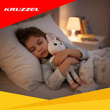 Mīkstā rotaļlieta plīša zaķis 45 cm Kruzzel 26761