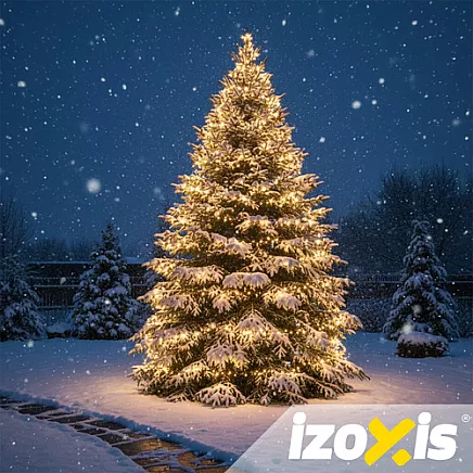 Āra LED virtene 500 LED 35m Izoxis 24898, silti balta