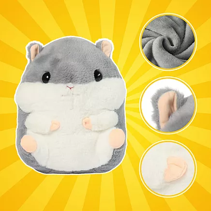 Hamster - pillow with blanket 2 in 1 Kruzzel 25638