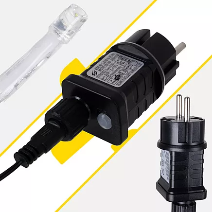 Āra LED virtene lāstekas Izoxis 26710, 300 LED, 15 m, silti balta