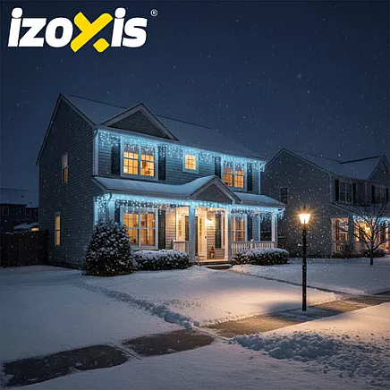 Āra LED virtene lāstekas Izoxis 26711, 300 LED 15m, auksti balta