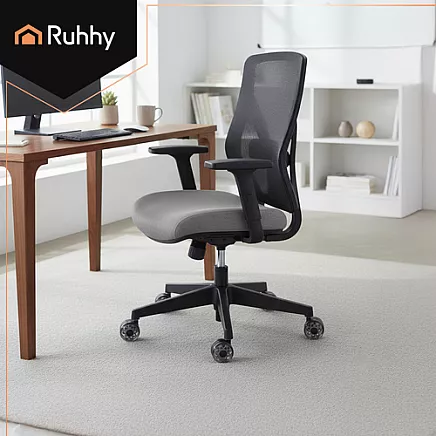 Gray swivel chair wheels, 5 pcs. Ruhhy 25280