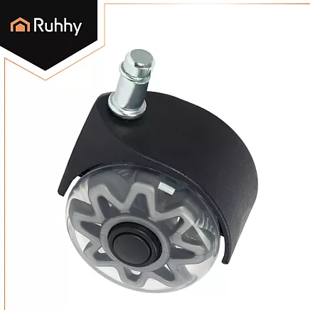 Gray swivel chair wheels, 5 pcs. Ruhhy 25280