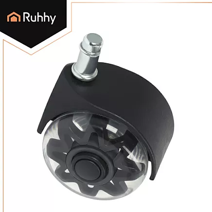 Black swivel chair wheels 5 pcs Ruhhy26294