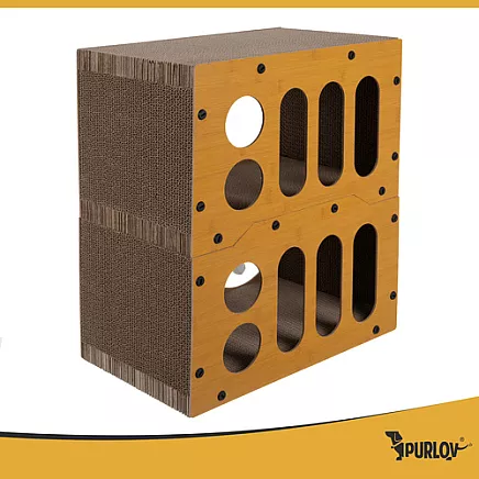 Cat scratching post - two-story house Purlov 27017