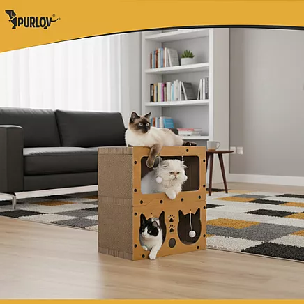 Cat scratching post - two-story house Purlov 27017