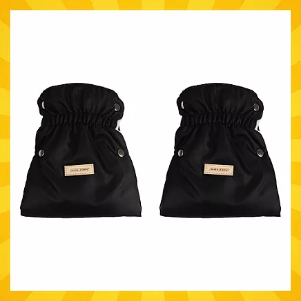 Double stroller muffs - black Kruzzel 25814
