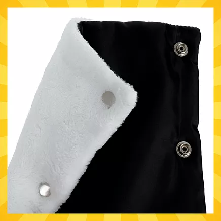 Double stroller muffs - black Kruzzel 25814