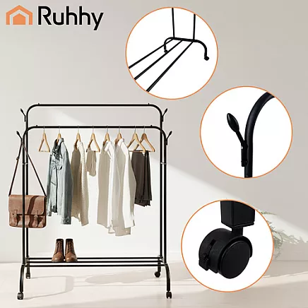 Ruhhy 27084 clothes hanger on wheels