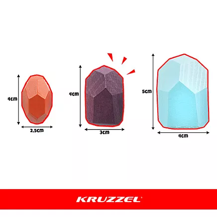 Stones/wooden blocks - 16 pcs Kruzzel 26323