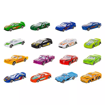 Krāsainas Metāla Mašīnas – 16 gab. Xiruilu