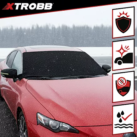 Auto vējstikla pārsegs pret salu un sniegu Xtrobb 27186, universāls aizsargs