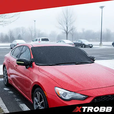 Auto vējstikla pārsegs pret salu un sniegu Xtrobb 27186, universāls aizsargs