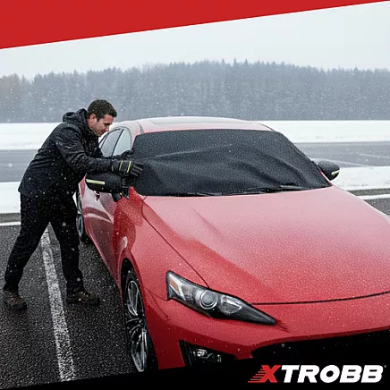 Auto vējstikla pārsegs pret salu un sniegu Xtrobb 27186, universāls aizsargs