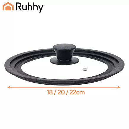 3-in-1 silicone lid 18/20/22cm Ruhhy 25563