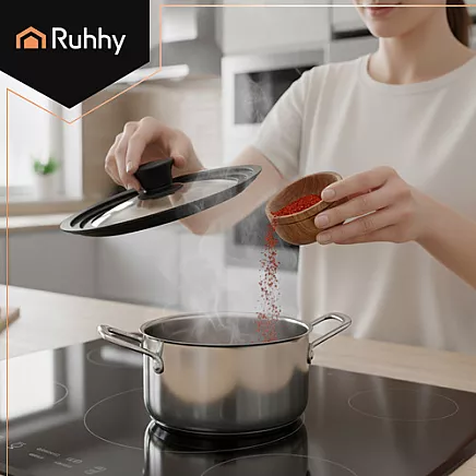 3-in-1 silicone lid 18/20/22cm Ruhhy 25563