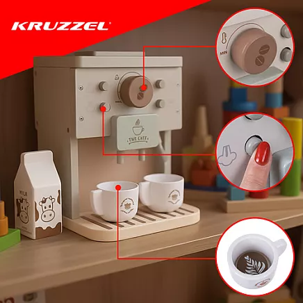 Wooden coffee maker for children Kruzzel 26512