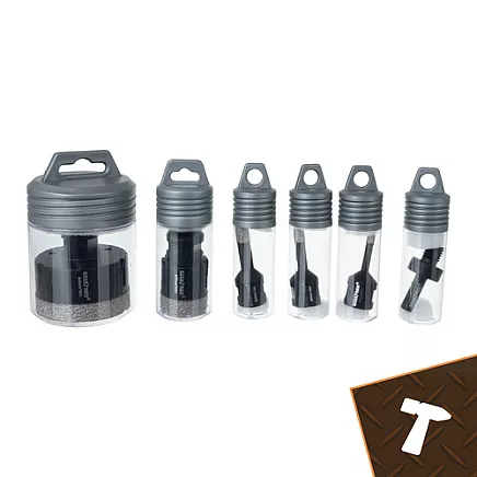 Diamond hole saws - set of 6 Bigstreen 27079