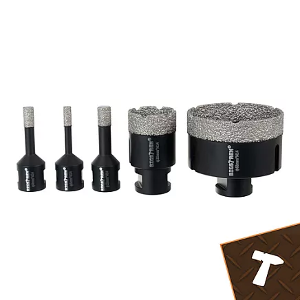 Diamond hole saws - set of 6 Bigstreen 27079