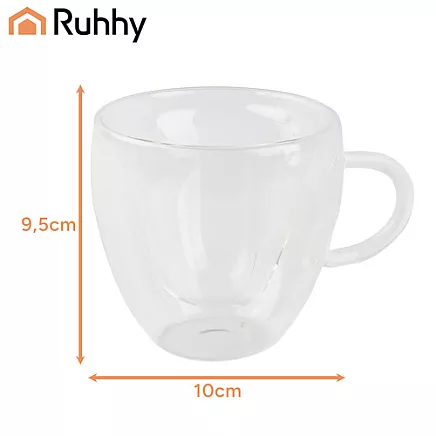 Thermal glass 240ml - Ruhha heart 26906