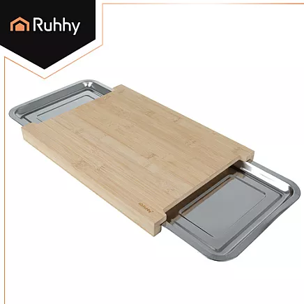 Bamboo board with containers Ruhhy 25707