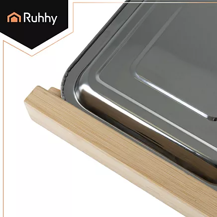 Bamboo board with containers Ruhhy 25707