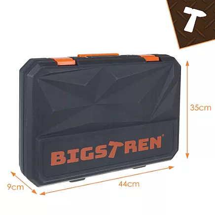 Instrumentu komplekts koferī 168 gab. Bigstren 26475 mājas un darbnīcas darbiem