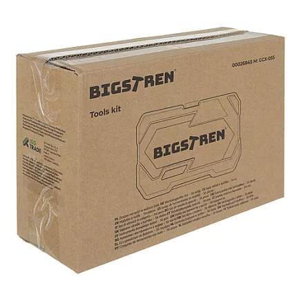 Tool set in a 56-piece case. Bigstreen 26845