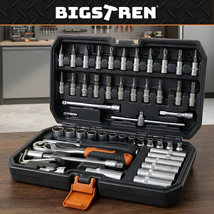 Tool set in a 56-piece case. Bigstreen 26845