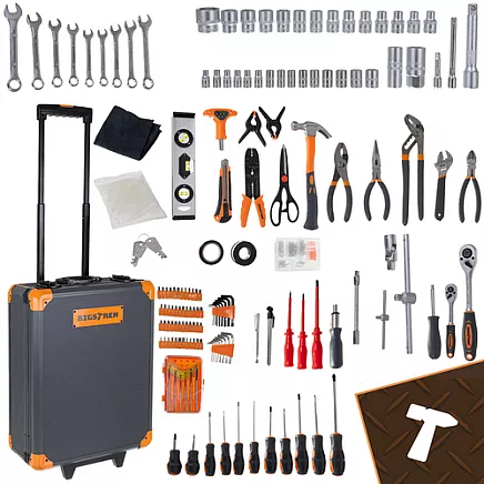 Tool set in a 1000-piece case. Bigstreen 26510