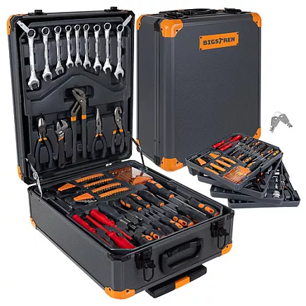 Tool set in a 1000-piece case. Bigstreen 26510