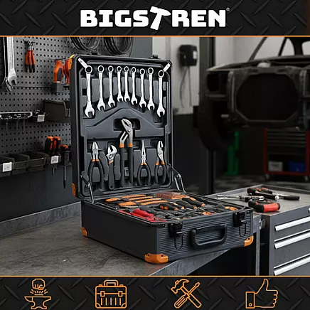 Tool set in a 1000-piece case. Bigstreen 26510