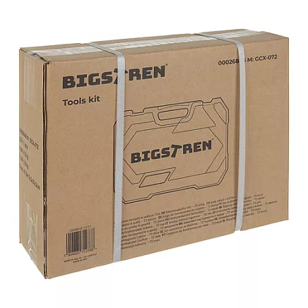 Tool set in a 72-piece case. Bigstreen 26846