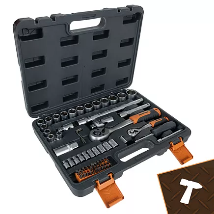 Tool set in a 72-piece case. Bigstreen 26846