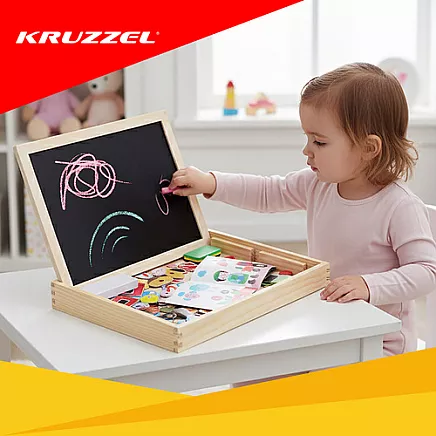 Kruzzel 25637 double-sided educational board