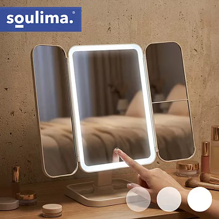 LED folding cosmetic mirror Soulima 26952