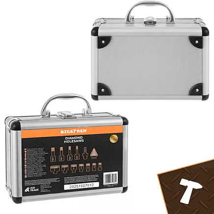 Diamond hole saws - set of 13 Bigstreen 27012