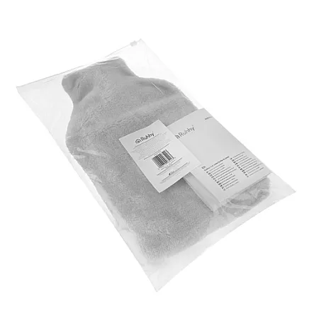 Liels gumijas termofors 1,8 l ar plīša pārvalku