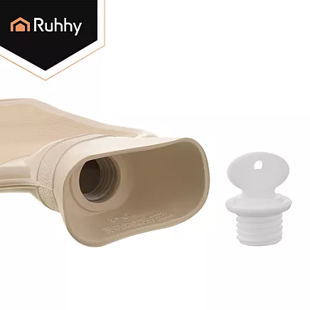 Liels gumijas termofors 1,8 l ar plīša pārvalku