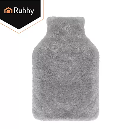 Liels gumijas termofors 1,8 l ar plīša pārvalku