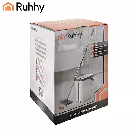 Mop dwukomorowy 11L z nakładkami Ruhhy 27232