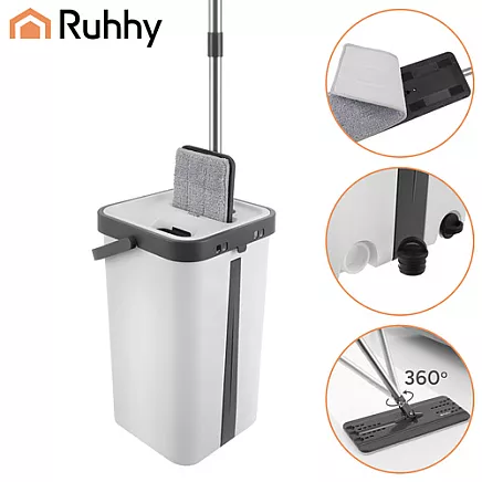 Mop dwukomorowy 11L z nakładkami Ruhhy 27232