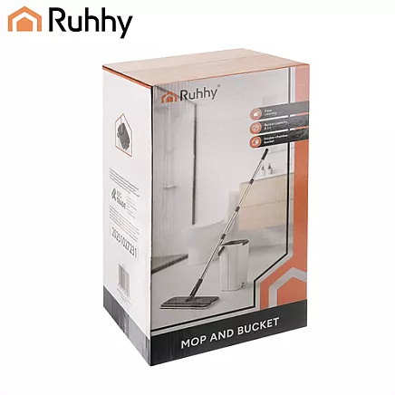 Mop dwukomorowy 8,5L z nakładkami Ruhhy 27231