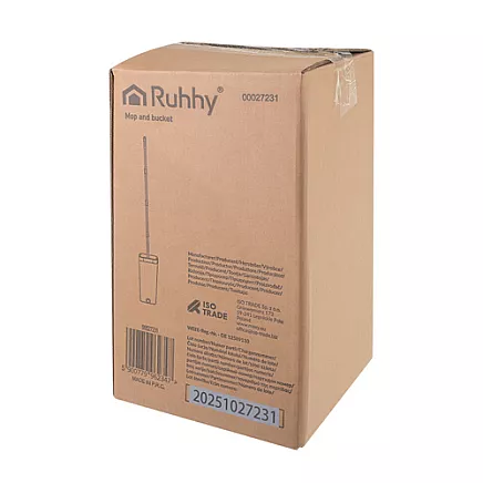 Mop dwukomorowy 8,5L z nakładkami Ruhhy 27231