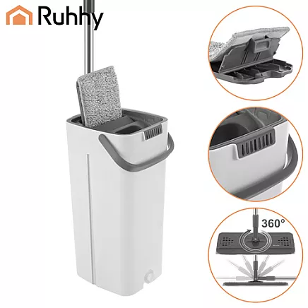 Mop dwukomorowy 8,5L z nakładkami Ruhhy 27231