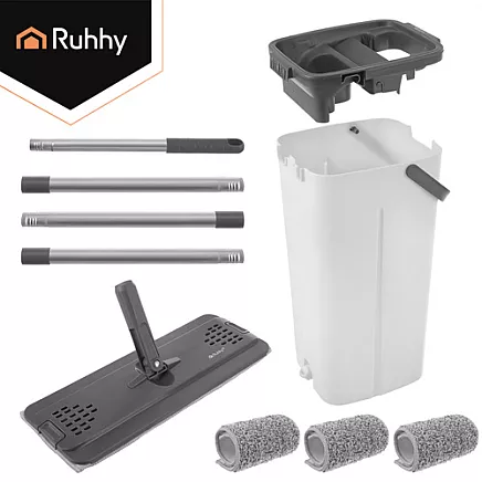 Mop dwukomorowy 8,5L z nakładkami Ruhhy 27231