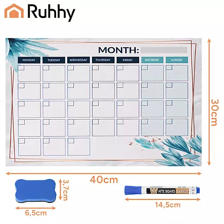 Ruhhy 26954 Magnetic Planner/Calendar