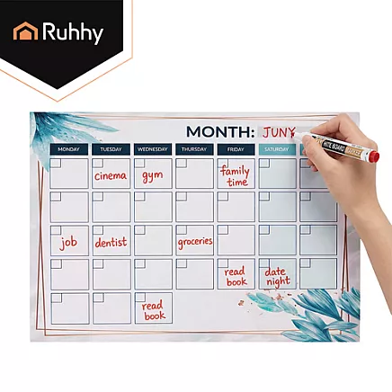 Ruhhy 26954 Magnetic Planner/Calendar
