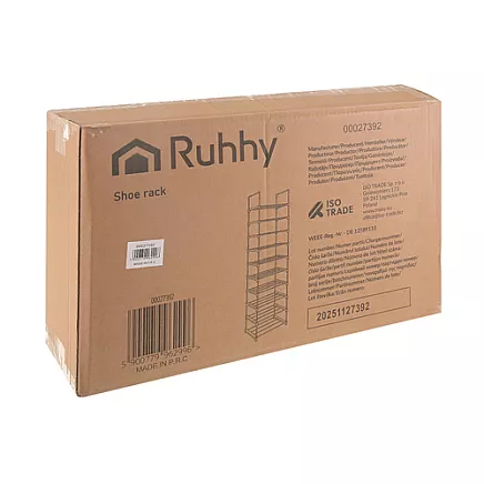 Ruhhy 10-level shoe shelf 45x30x174cm