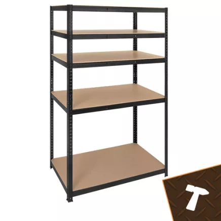 Regał magazynowy - czarny 180x100x60 Bigstren